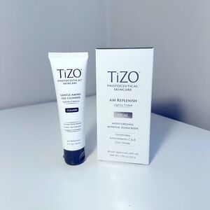TiZO sunscreen and cleanser